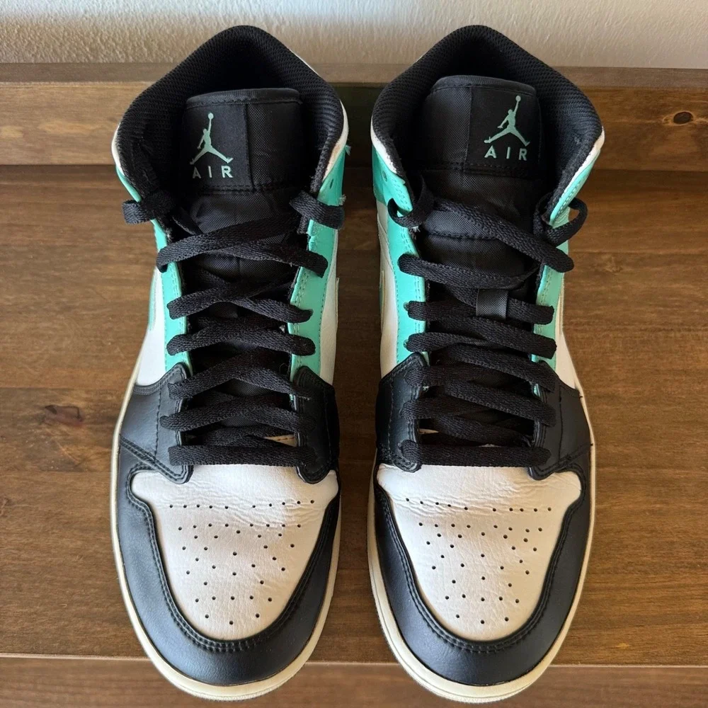 Nike Air Jordan 1 Mid Tropical Twist Sneakers Mens Size 10.5 554724-132